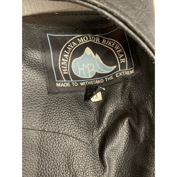 Himalaya Motor Bike Wear Chaps Mens Size Medium Motorcycle Riding Bikers Black - Picture 11 of 16